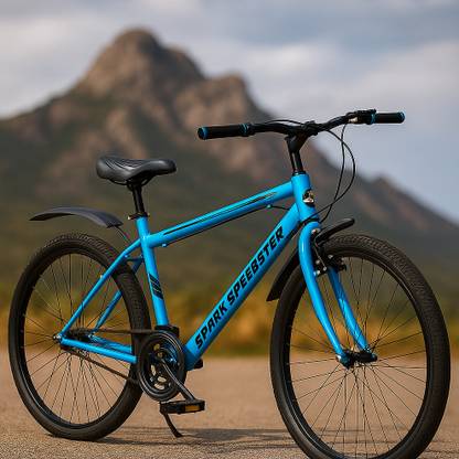 BLAKENTO Spark Speedster High Performance Steel Mountain Cycles for Men with Rigid Fork 26 T (inch) Road Cycle