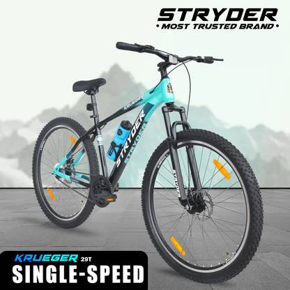STRYDER Krueger 29" Single Speed Bicycle with Front Suspension | 29 T (inch) Mountain Cycle