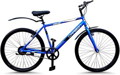 CarbonBike PRAVEG SINGLE SPEED | FULLY FITTED | NON-GEARED | FRONT RIGID FORK | DUAL VBRAKE 26 T (inch) Hybrid Cycle/City Bike
