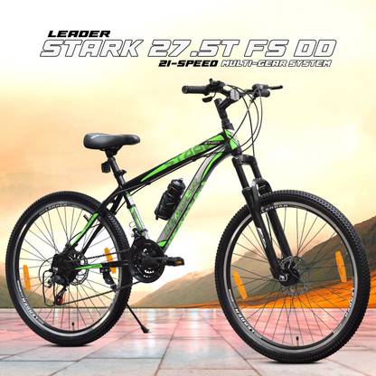 LEADER Stark 27.5T 21-Speed MTB cycle with Dual Disc Brake and Front Suspension 27.5 T (inch) Mountain Cycle