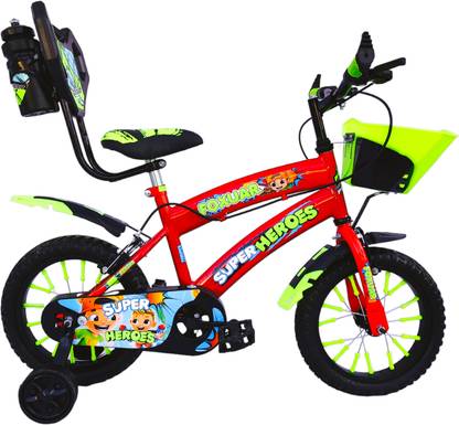 FOXGLOVE SUPERHEROS 14T SPORTY CANDY RED TUBELESS TYRE FOR AGE 2 TO 6 YRS 95 % FITTED 14 T (inch) Road Cycle
