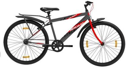 HERCULES NEW WILDROCK | Integrated Carrier| SEMI FAT TYRES 26 * 2.40 Wheel Size 26 T (inch) Roadster Cycle