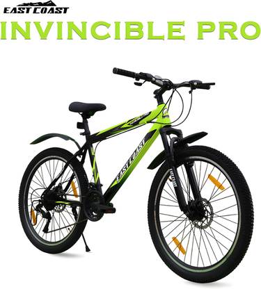 EAST COAST INVINCIBLE PRO 21 SPEED /Hardtail 26 T Mountain 21 Gear Green 26 T (inch) Mountain Cycle