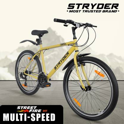 STRYDER 26" Street Fire 21 Speed Bicycle | Durable & Stylish Ride 26 T (inch) Mountain Cycle