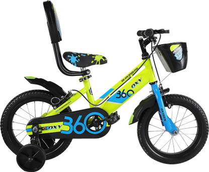 Oxygen Kids Steel Frame Oxy 360 Cycle for Unisex 3 to 5 Years Kids 14 T (inch) Road Cycle