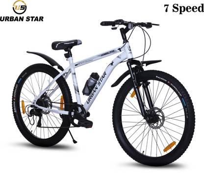 Urban Star DELTA | 7 SPEED | DUAL DISC | FRONT SUSPENSION | SEMI FITTED | FOR 13+ & ADULTS| 26 T (inch) Mountain Cycle