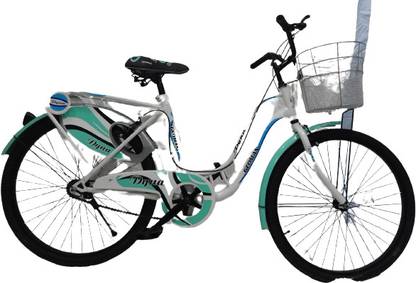 Geoman Dyna Ranger Sports Cycle Basket Inbuilt Carrier SemiAssembled(95%) Bicycle 26 T (inch) Hybrid Cycle/City Bike