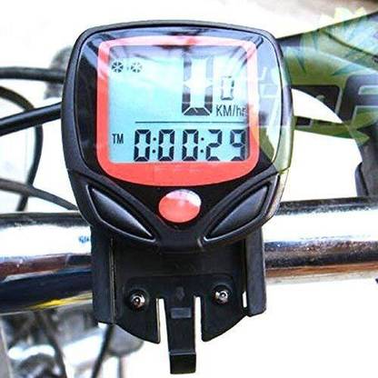 Estervig Bicycle Speedometer Odometer with Large LCD Display - 14-in-1 Multi-Function Wired Cyclocomputer