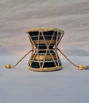 sarfaraz damru generate nice sound Best useful in home decore & very unique colour 1 Damaru