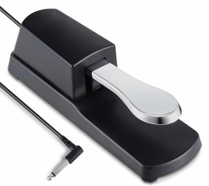 DawnRays Sustain Pedal Foot Damper Pedal for Digital Electronic Piano Keyboard Sustain Pedal for Yamaha,Roland,Casio,Korg,Behringer,Moog - Universal Foot Pedal Black Damper & Sustain Pedal