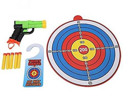Lycus Board Kit Wall Hanging Dartboard Target Game Toilet Shooting Target Toys Set Soft Tip Dart