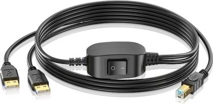 ZITRONIX USB Type C Cable 1.5 m Printer Cable Splitter 1 in 2 Out USB B Male Dual