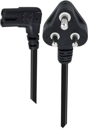 DEVBHOOMI Power Cord 1.4 m DB-4 Feet L-Shape 2-Slot TV Power Cord