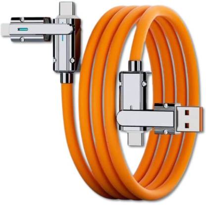 FKU USB Type C Cable 1 m Rotatable Type-C Data / 120W 6A Fast Charging Line for Android Safe Durable Phone Accessories
