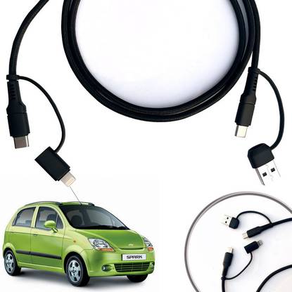 AUTO PEARL 3-in-1 Cable 1 m 4 in 1 Rapid Data Cable compatible with Spark