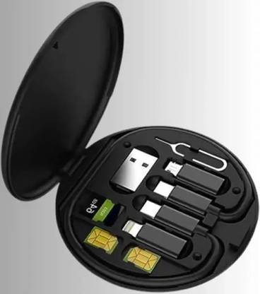 Stybits 3-in-1 Cable 0.29 m A13 3-in-1 Cable 0.29 m All in One 64W USB Fast Charging Travel Data Cable Set