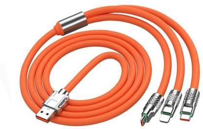 snowbudy 3-in-1 Cable 1.2 m Power Sharing Cable 3 A 1 m Nylon braided Multi Charging Cable 3 in 1 (Not for Data Transfer) Type C, Micro Charging Cable (Compatible with Mobile, Laptop, Type C Devices, Android, iphone for Type C 3.3 FT 25W Fast Charging USB-C to USB-C Cable High-Speed Data Transfer & Power Delivery, Compatible with Galaxy A14,M14,F14,M34,F34,A34,A54,F54,M33,S21 Fe 5G,S22,S23