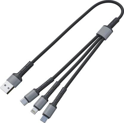 SAULT 3-in-1 Cable 1.2 m (3 IN 1) BRAIDED DATA CABLE
