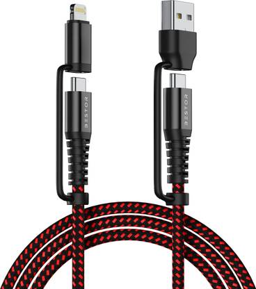 Bestor 4-in-1 Cable 1.2 m 4-in-1 Type-C & Lightning with 65W Fast Charging, 480Mbps Data Sync