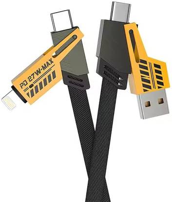 GADGETHUBSURAT 4 in 1 Charging Cable Fast Charging 65W Charging Pad
