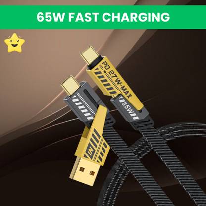 GUGGU 4-in-1 Cable 1 m 4 IN 1 Charging Cable, Multi Functional Fast Charging Cable For All DeviceH54
