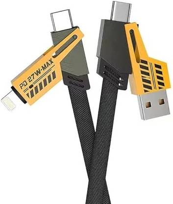 INBAE 4-in-1 Cable 1 m GrunX® 4 In 1 Fast Charging Cable & Data Cable