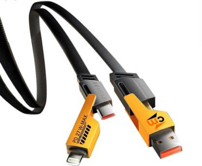 ANDMORE 4-in-1 Cable 1 m 4-in-1 Cable, 1 m Metal USB Type C Cable, 6.5 A 1 m Braided 4 in 1 65W Fast Charging Cable A19