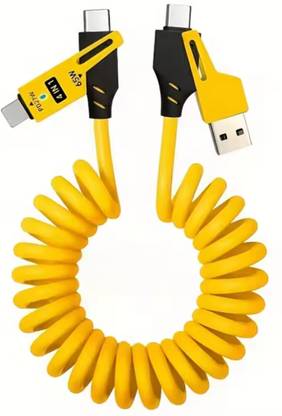 ModishOmbre 4-in-1 Cable 4 A 1.2 m Aluminum Foil Colix 65W Data Cable