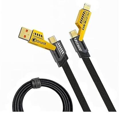 Basics IND 4-in-1 Cable 1 m 1 × USB-A to USB-C Fast Charging Cable