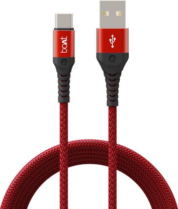 boAt Type C 2 A 1.5 m Type C A550  (Compatible with Laptop, Mobile, Tablet, Martian Red)