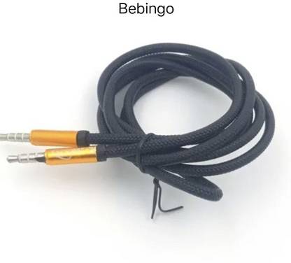 Bebingo AUX Cable 1 m Aux cable for Mobile, Tables & All Music Devices - A31
