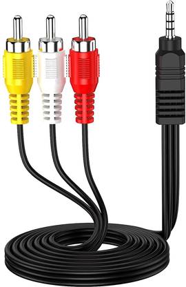 Fedus AUX Cable 1.5 m 3.5mm to RCA Camcorder Handycam AV Audio Video Output Cord 3.5mm Stereo