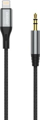 DUDAO AUX Cable 5 A 1 m cotton Braided Lightning to 3.5mm Aux Audio Cable