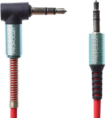 PHONOKART AUX Cable 1 m I sound-2 Aux Audio Cable, 1 Meter - Red