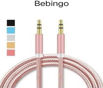 Bebingo AUX Cable 1 m Aux cable for Mobile, Tables & All Music Devices - A9