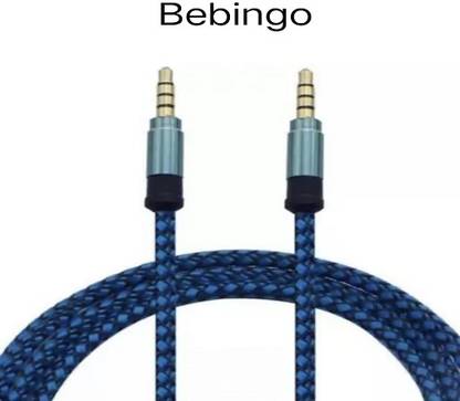 Bebingo AUX Cable 1 m Aux cable for Mobile, Tables & All Music Devices - A15