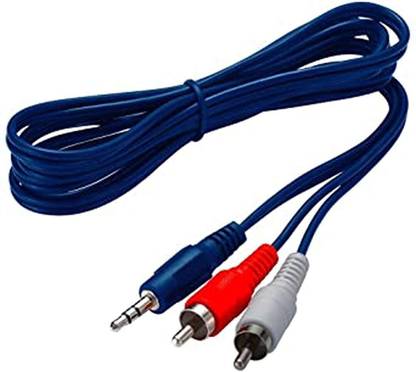 ASTRUM AUX Cable 1.5 m AR015 Aux Audio 3.5mm Male to 2 RCA 1.5m Cable - Blue