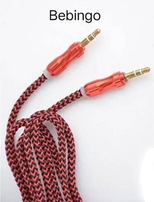 Bebingo AUX Cable 1 m Aux cable for Mobile, Tables & All Music Devices - A8