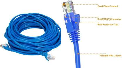 Readytech Ethernet Cable 30 m METER Patch Cable CAT5/5E Internet Network RJ45 LAN Wire High Speed