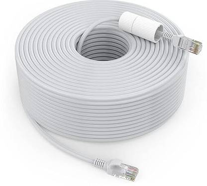 NEXTIK Ethernet Cable 20 m 100% Copper High-Speed 20 Meter RJ45 Cat6A LAN Cable