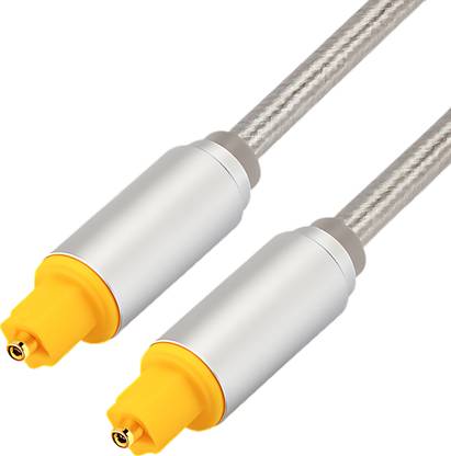 Octec Fiber Optical Cable 3 m Nylon Braided High Fidelity SPDIF Toslink Optical Audio Cable for PS4, TV Box & Speakers 3M|4MM Premium Sound, Durable, Low Loss,5.1/7.1 Surround Support
