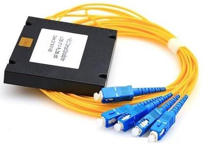 RAMEX Fiber Optical Cable 1 m FTTH Equipment Fiber Optic PLC Splitter 1:4 SC Optical Branching Device Pigtailed
