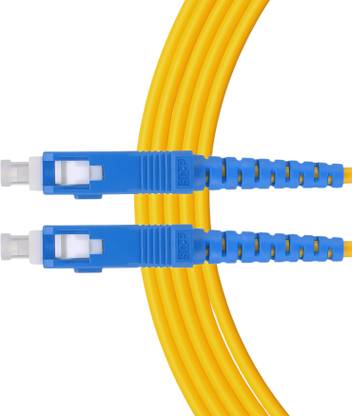 Octec Fiber Optical Cable 5 m Telecom Grade Single Mode Fiber Optic Cable, SC-SC, 3m, High-Speed, Durable, Single Core, 2.5mm Thickness.