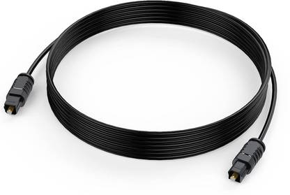 Emk Fiber Optical Cable 3 m Optical Audio Cable,Fiber Optic Cable Ultra-Thin Cord,Spdif Toslink Optical Cable Compatible With Tv Sound Bar Home Theater Ps4 Xbox Samsung Vizio Bose 3 METER