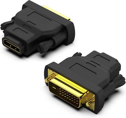 WiredCom HDMI Adapter 0.1 m DVI to HDMI, Bidirectional DVI (DVI-D) to HDMI Male to Female Adapter