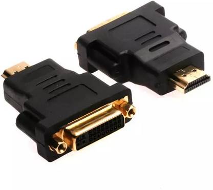 Paruht HDMI Adapter 0.04 m [2 pcs] HDMI Male to DVI 24+5 Female Converter 1080P HDMI to DVI Adapter