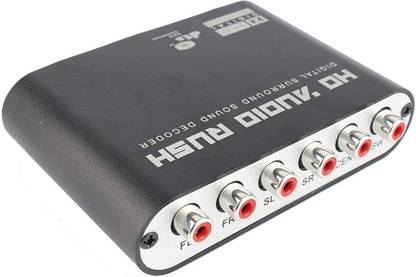 VOOCME HDMI Adapter 0.02 m Surround Decoder 5.1 Channel Coaxial Dolby AC3 Converter Analog Audio Black