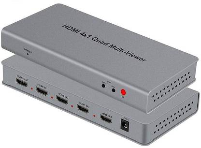 VOOCME HDMI Multi-viewer HDMI Quad Real Time Multiviewer with HDMI Seamless Switcher Media Streaming Device