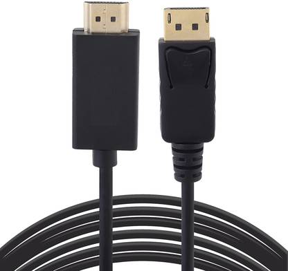 VOOCME HDMI Adapter 0.1 m DisplayPort 1.4, HDMI2.0, 4K 60Hz, Black, 1.8 Meter