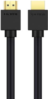 HI-FOCUS HDMI Cable 1.5 m High Speed Pro Premium Hdmi 4K Cable Upto 10.2Gbps At 60Hz, Black